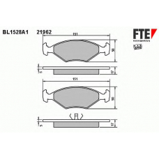 BL1528A1 FTE Комплект тормозных колодок, дисковый тормоз