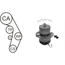 WPK-199804 AIRTEX Водяной насос + комплект зубчатого ремня