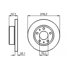 0 986 479 162 BOSCH Тормозной диск