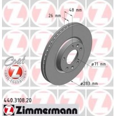 440.3108.20 ZIMMERMANN Тормозной диск