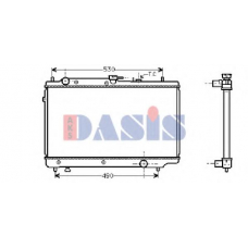 110780N AKS DASIS Радиатор, охлаждение двигателя