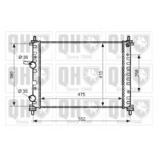 QER2392 QUINTON HAZELL Радиатор, охлаждение двигателя