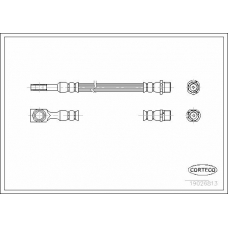 19026813 CORTECO Тормозной шланг