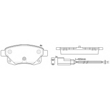 FP1502E FIT Комплект тормозных колодок, дисковый тормоз