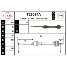 T29094A EAI Приводной вал