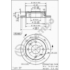 08.7811.20 BREMBO Тормозной диск