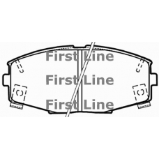 FBP1272 FIRST LINE Комплект тормозных колодок, дисковый тормоз