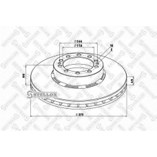 85-00704-SX STELLOX Тормозной диск