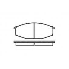 P0153.20 WOKING Комплект тормозных колодок, дисковый тормоз