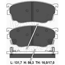 IBD-1367 IPS Parts Комплект тормозных колодок, дисковый тормоз