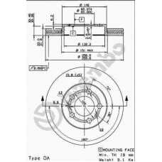 09.7011.24 BREMBO Тормозной диск