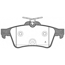 BPA0842.40 OPEN PARTS Комплект тормозных колодок, дисковый тормоз