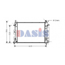 190190N AKS DASIS Радиатор, охлаждение двигателя