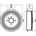 MBD285 MINTEX Тормозной барабан