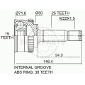 OJ-0653 InterParts Шарнирный комплект, приводной вал