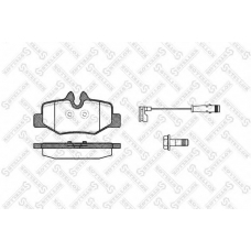 1121 002-SX STELLOX Комплект тормозных колодок, дисковый тормоз