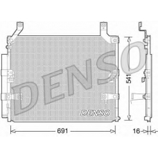 DCN50032 DENSO Конденсатор, кондиционер