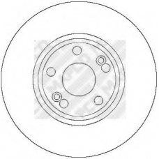 25101 MAPCO Тормозной диск