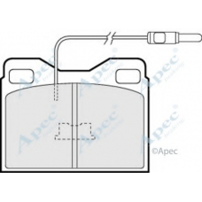 PAD621 APEC Комплект тормозных колодок, дисковый тормоз