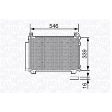 350203687000 MAGNETI MARELLI Конденсатор, кондиционер