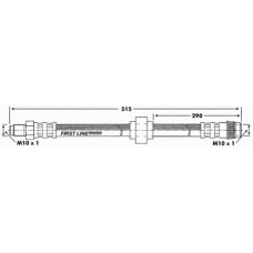 FBH6839 FIRST LINE Тормозной шланг