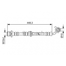 1 987 481 576 BOSCH Тормозной шланг