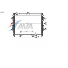 TO2491 AVA Радиатор, охлаждение двигателя