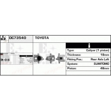 DC73540 EDR Тормозной суппорт