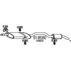 01.95350 MTS Глушитель выхлопных газов конечный