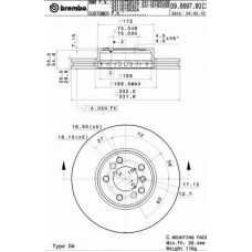 BS 8501 BRECO Тормозной диск