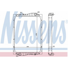 69601A NISSENS Радиатор, охлаждение двигателя