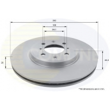 ADC1339V COMLINE Тормозной диск