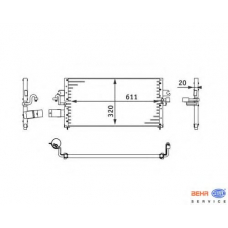 8FC 351 037-061 HELLA Конденсатор, кондиционер