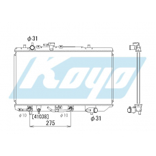 PA060815 KOYO P-tank corrugate-fin ass'y