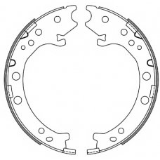 Z4667.00 WOKING Комплект тормозных колодок, стояночная тормозная с