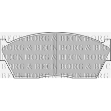 BBP1077 BORG & BECK Комплект тормозных колодок, дисковый тормоз