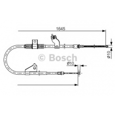 1 987 482 275 BOSCH Трос, стояночная тормозная система