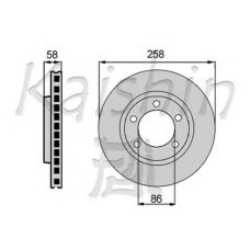 CBR027 KAISHIN Тормозной диск