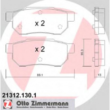 21312.130.1 ZIMMERMANN Комплект тормозных колодок, дисковый тормоз