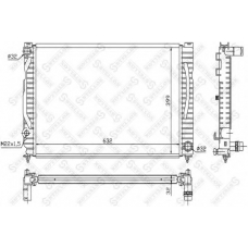 10-25546-SX STELLOX Радиатор, охлаждение двигателя