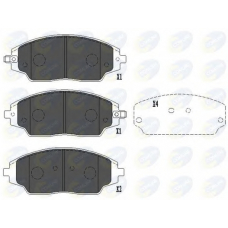CBP36083 COMLINE Комплект тормозных колодок, дисковый тормоз