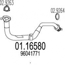 01.16580 MTS Труба выхлопного газа