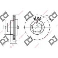 BD1994 DJ PARTS Тормозной диск