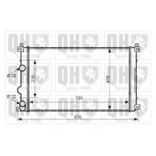 QER2299 QUINTON HAZELL Радиатор, охлаждение двигателя