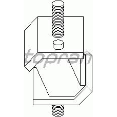 500 010 TOPRAN Подвеска, ступенчатая коробка передач