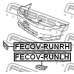 FECOV-RUNRH FEBEST Покрышка, противотуманная фара