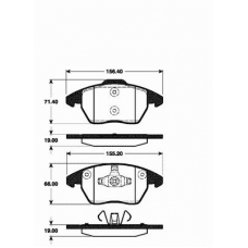 1501221953 S.b.s. Комплект тормозных колодок, дисковый тормоз