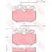 GDB808 TRW Комплект тормозных колодок, дисковый тормоз