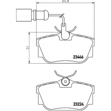 8DB 355 018-571 HELLA PAGID Комплект тормозных колодок, дисковый тормоз