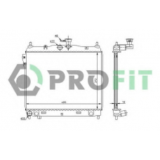 PR 1810A1 PROFIT Радиатор, охлаждение двигателя